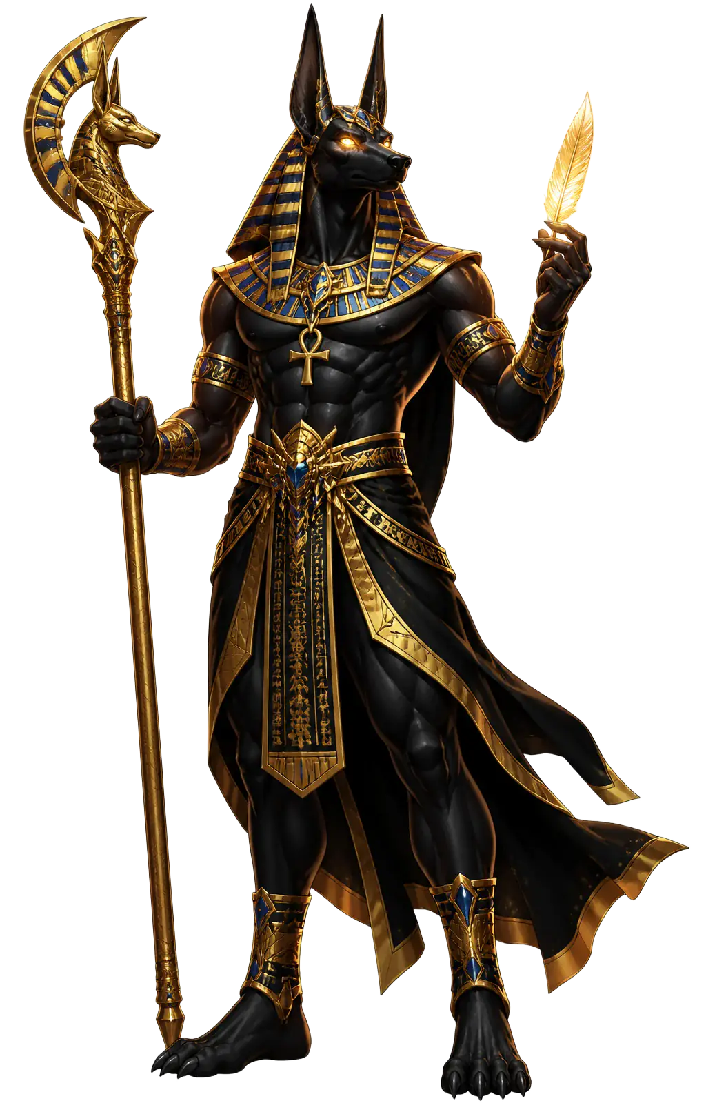 Anubis, the jackal-headed god of judgment
